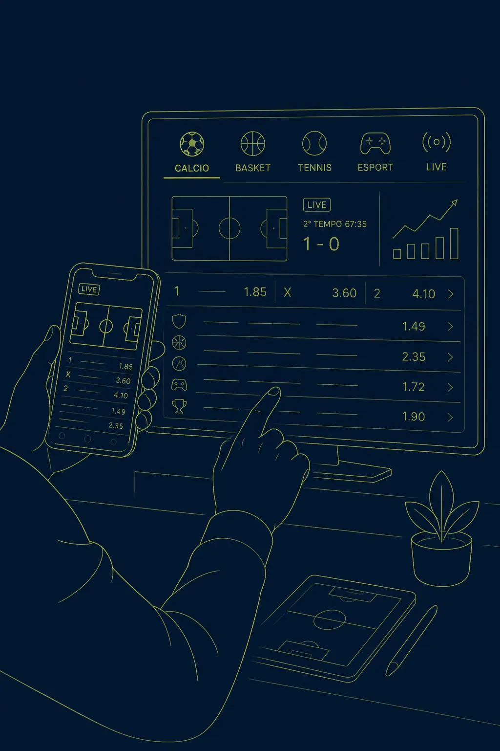 Wazamba Sport: scommesse sportive e live visual guide for Wazamba